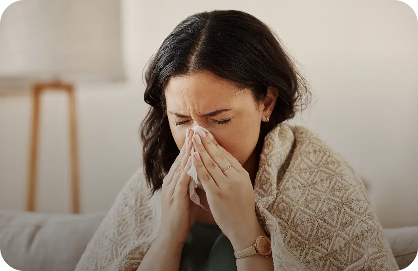 Polluted indoor air